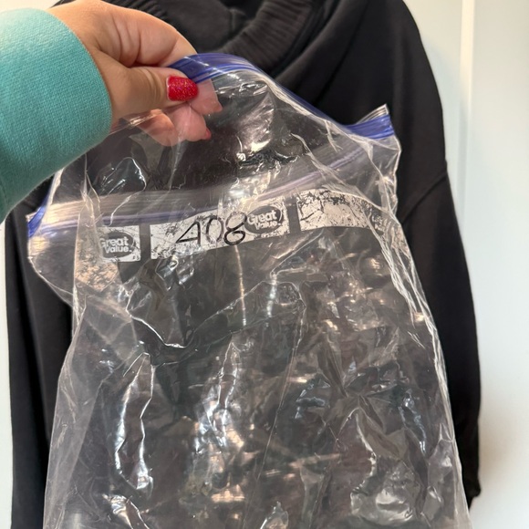 Aerie Oversized Deep V-Neck Black Hoodie Heavyweight Athleisure Neutral Pullover - Picture 5 of 5